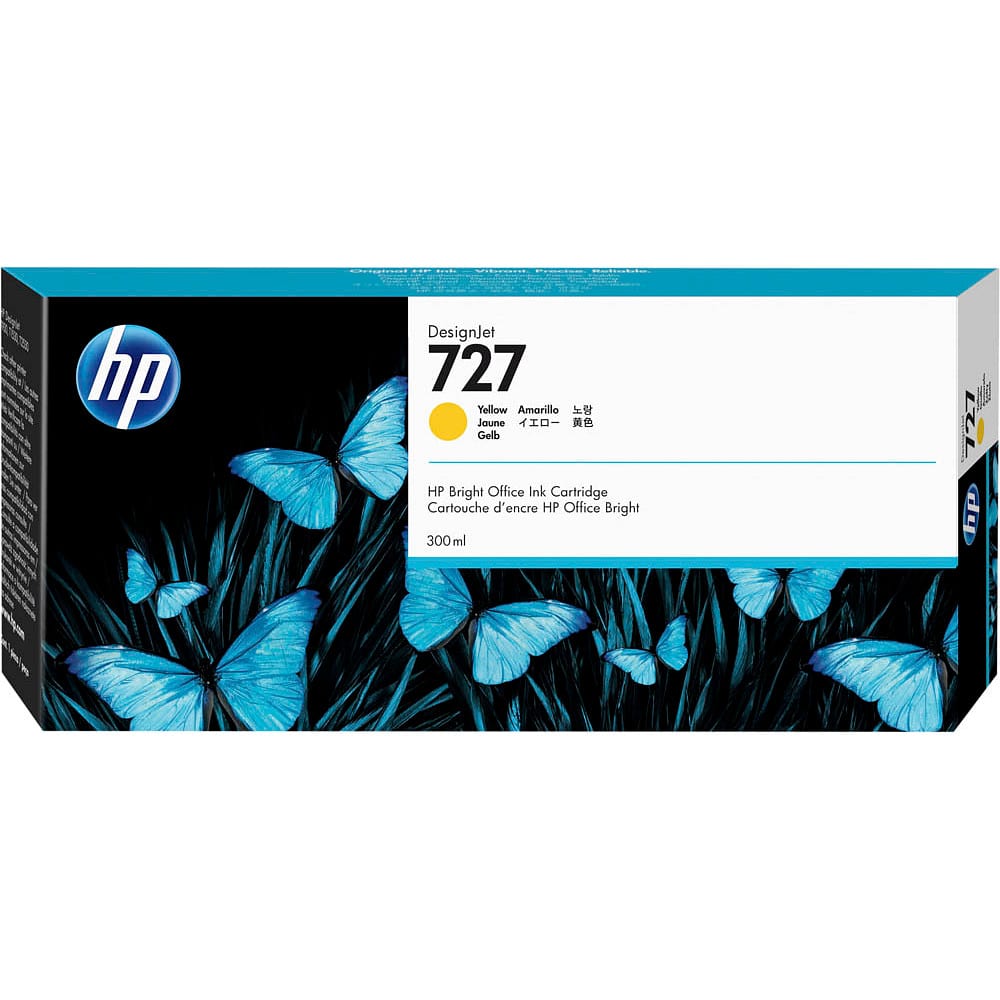 Tóner de tinta HP Amarillo 727 F9J78A